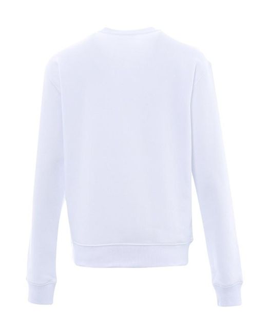 MSGM White Logo Hoodie