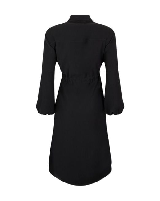 Herno Black Long Sleeve Dress