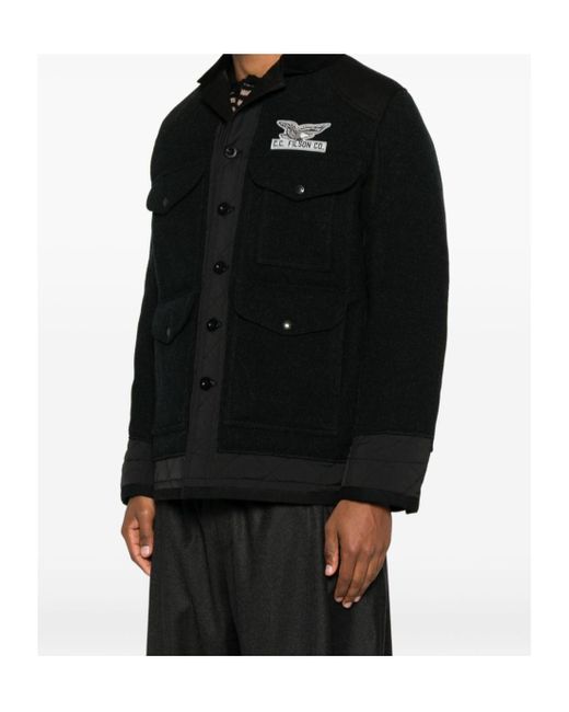 Junya Watanabe Black X Filson Logo Patch Jacket for men