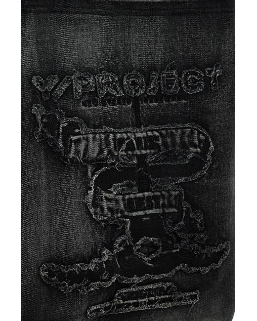 Y. Project Black Logo Handbag for men