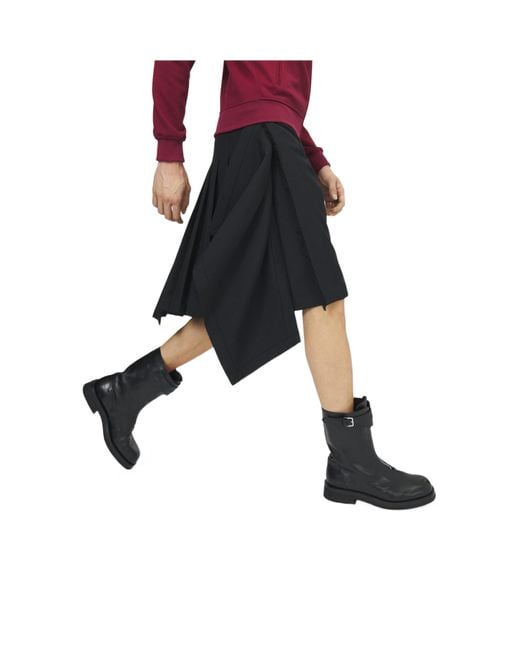 McQueen Black Biker Boot for men