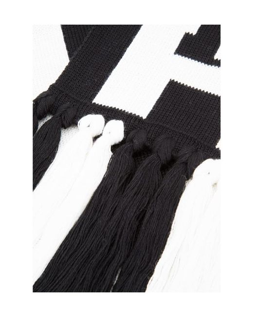 Gcds White Logo Scarf for men