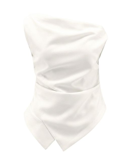 Rohe White Off-Shoulder Top