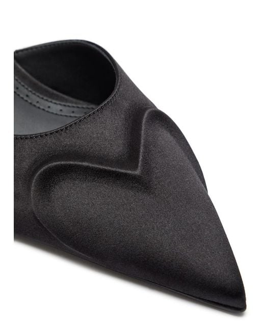 Alaïa Black Satin Mules