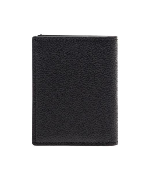 Tom Ford Black Logo Printed Bi-Fold Wallet for men