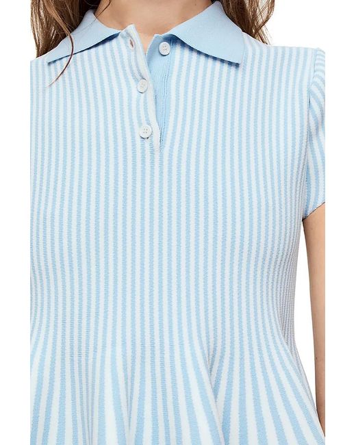 Loewe Blue Striped Mini Dress