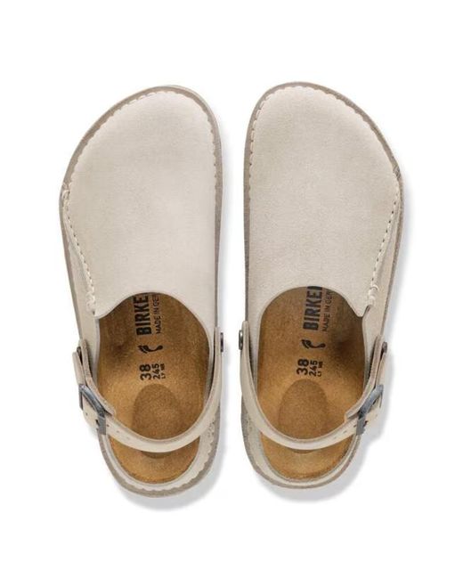 Birkenstock White Lutry Premium Suede Sneakers for men