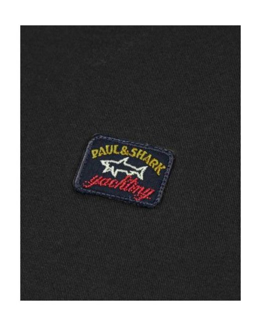 Paul & Shark Black Short Sleeve T-Shirt for men