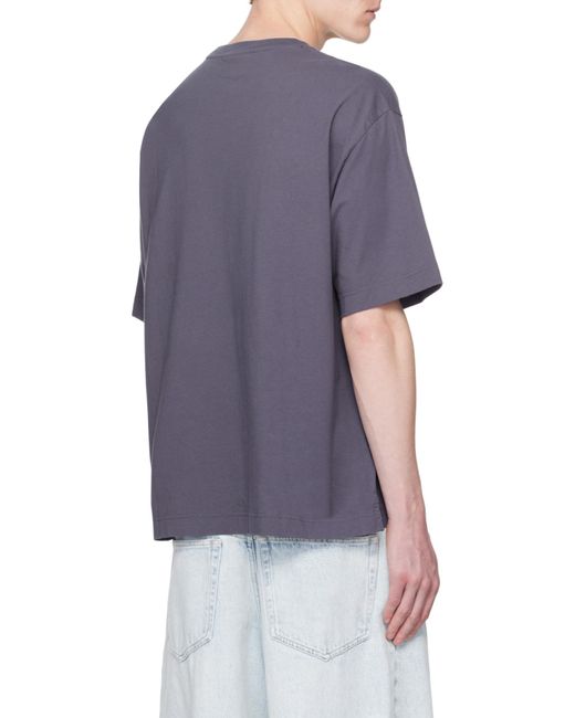 Maison Kitsuné Blue Maison Kitsuné Chillax Print Oversize T-Shirt for men