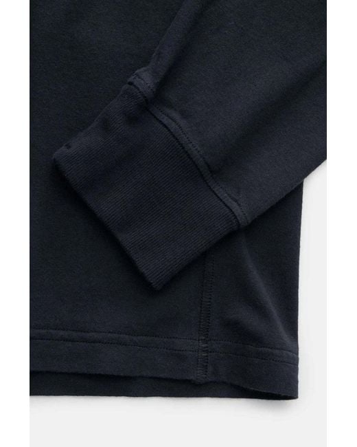 Stone Island Blue Logo Detailed Crewneck T-Shirt for men