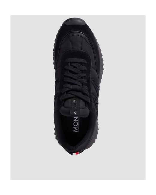Moncler Black Pacey Lace-Up Trainers for men