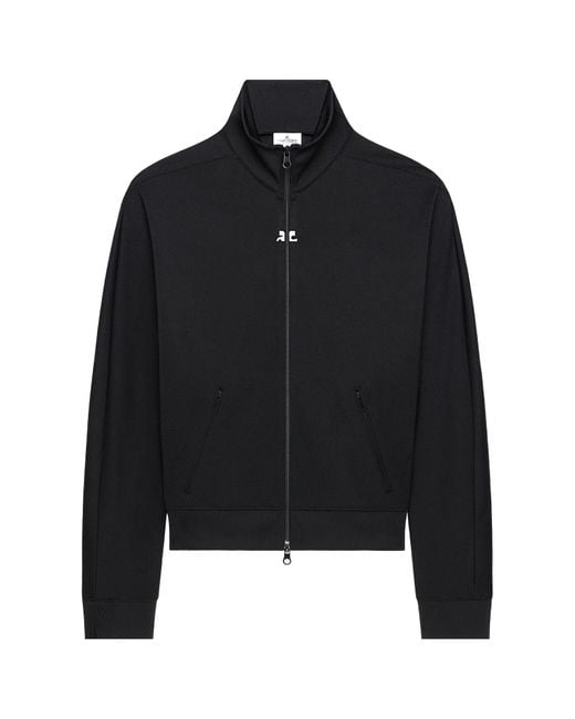 Courreges Black Courrges Zip-Up Bomber Jacket for men