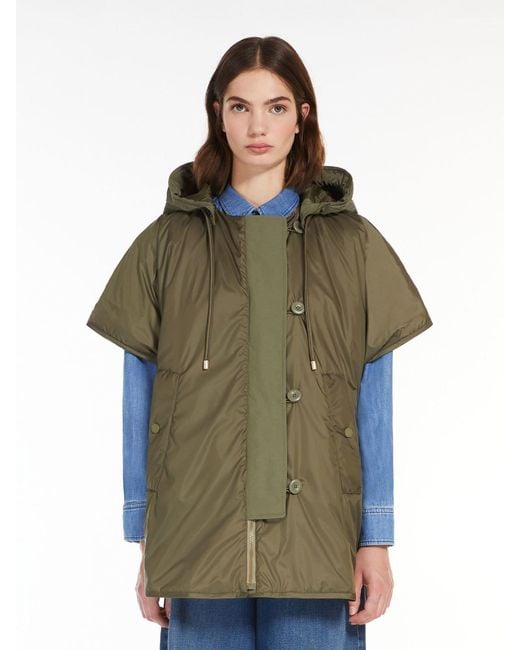 Weekend by Maxmara Green Zip-Up Drawstring Reversible Jacket