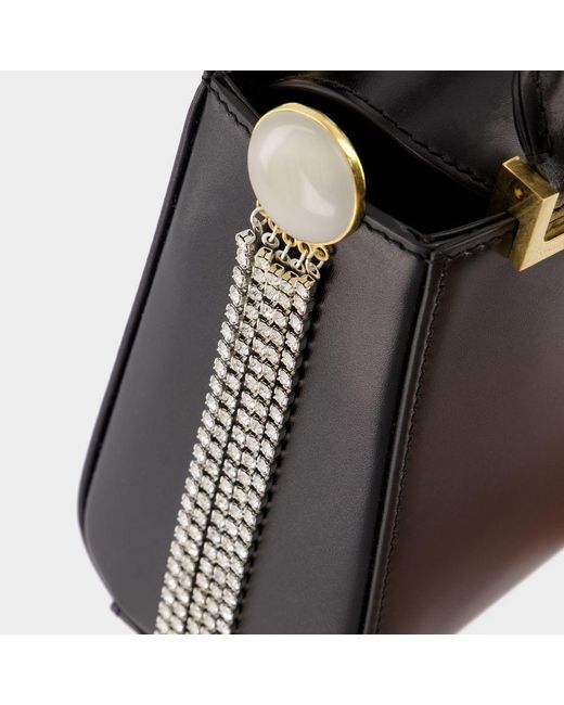 Magda Butrym Black Zorya Crystal-Embellished Mini Bag