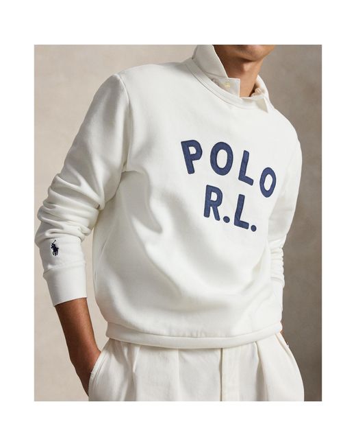 Polo Ralph Lauren White Simple And Comfortable Polo Hoodie for men