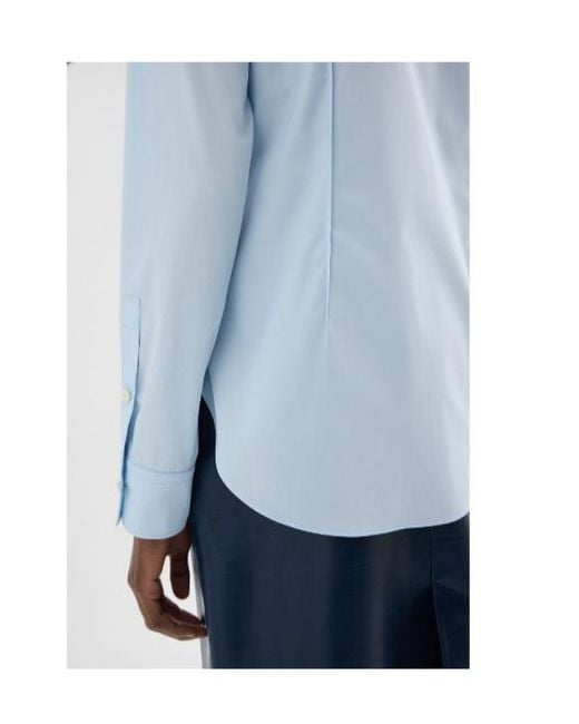 Jil Sander Blue Lightweight Poplin Shirt