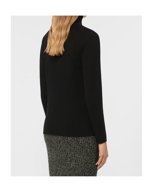 Max Mara Blue Saluto Turtleneck Long-Sleeved Jumper
