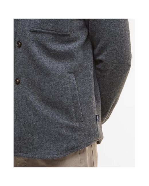 Barbour Gray Marlow Overshirt for men