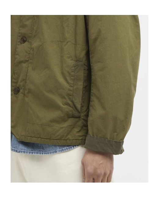Barbour Green Corduroy-Collar Cotton Jacket for men