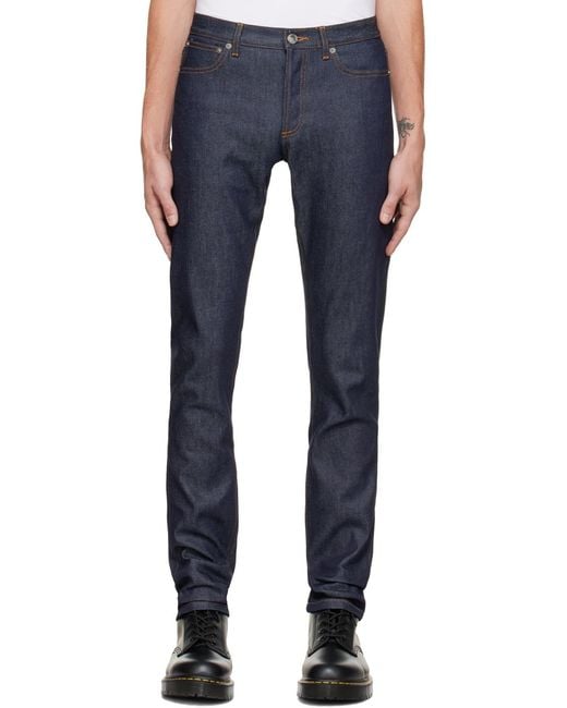 A.P.C. Blue Petit Standard Jeans for men