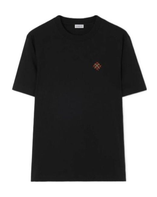 Burberry Black Logo Cotton T-Shirt for men