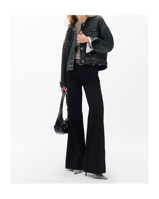 Rag & Bone Black Long Sleeve Denim Jacket