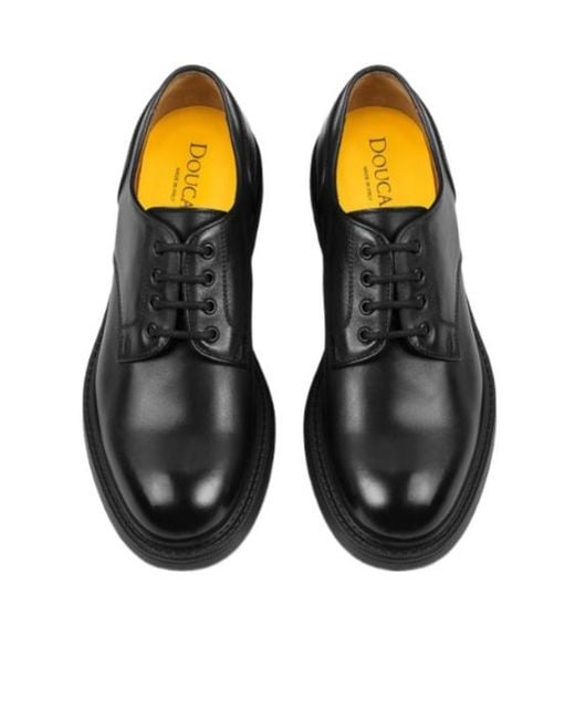 Doucal's Brown Classic Lace-Up Shoes for men