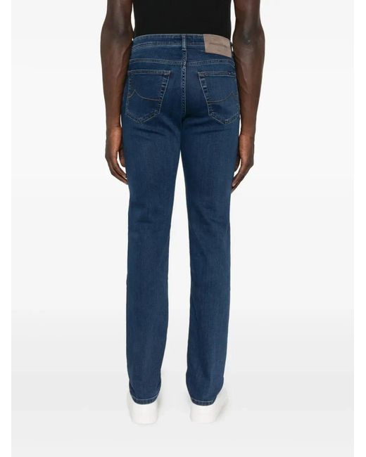 Jacob Cohen Blue Belt Loop Jeans for men