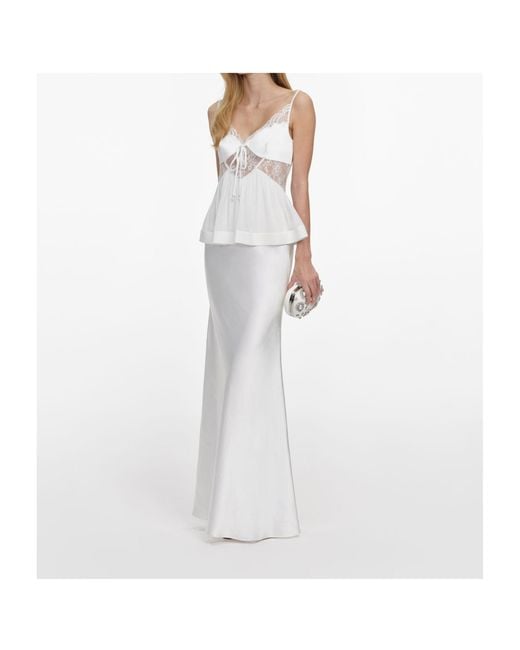 Self-Portrait White Lace Dress