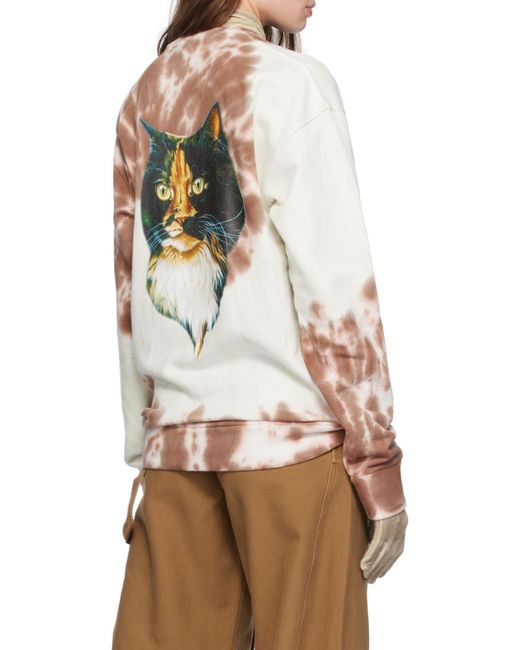 J.W. Anderson White Jw Anderson Tie-Dyed Crewneck Sweatshirt