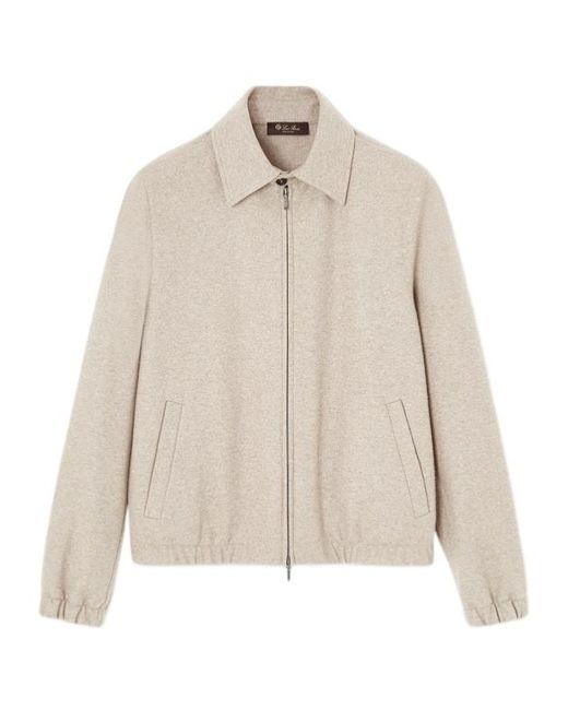 Loro Piana Natural Breia Bomber Jacket for men