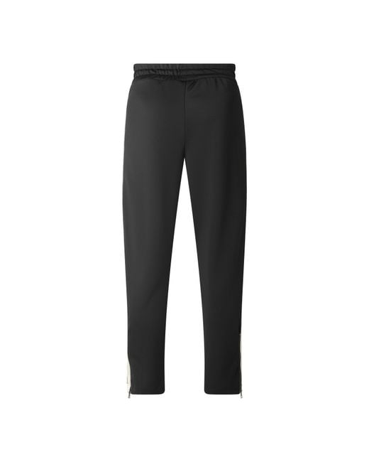 Palm Angels Black Woven Sports Pants for men
