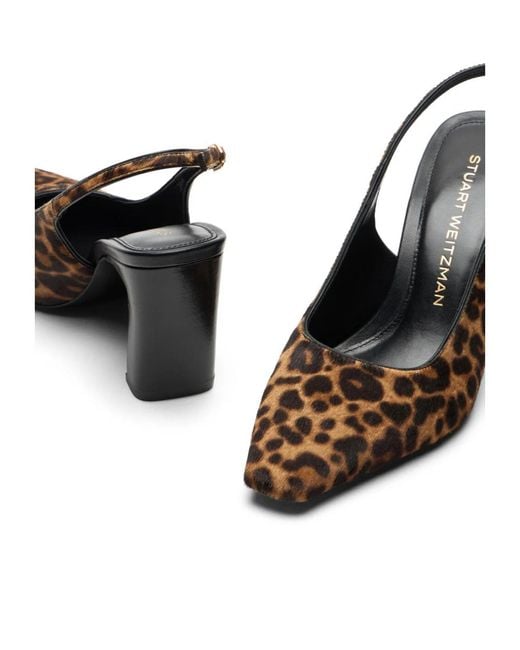 Stuart Weitzman Brown Stassi Slingback 85