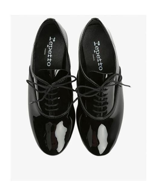 Repetto Black Round-Headed Business Dress Shoes