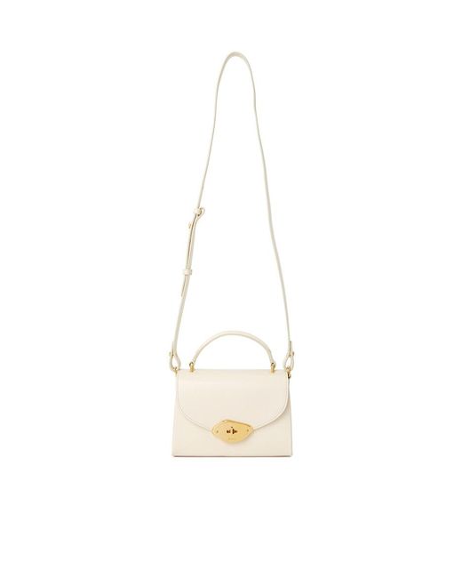 Mulberry Natural Small Lana Foldover-Top Tote Bag