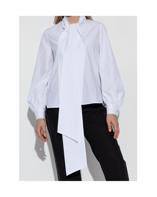 Max Mara White Bosforo Long-Sleeved Shirt