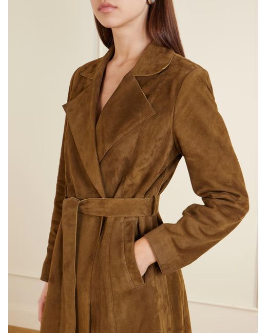 Nour Hammour Brown Long-Sleeved Coat