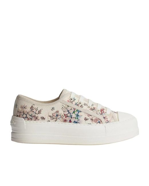 Dior White Walk'N' Platform Sneaker