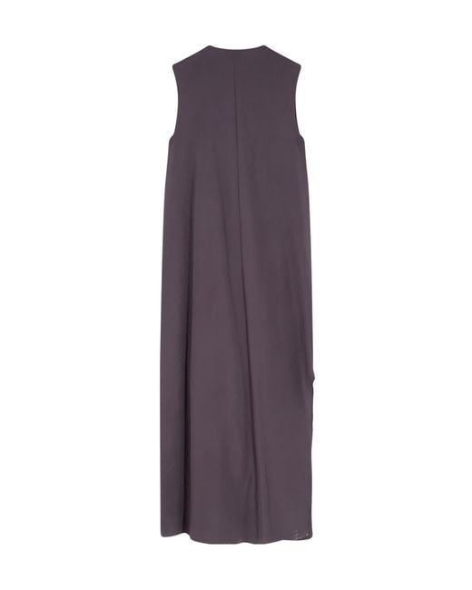 Alysi Purple Asymmetric Sleeveless Dress