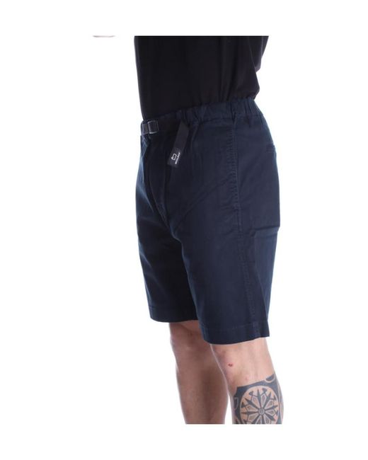 Woolrich Black Belted-Waist Bermuda Shorts for men