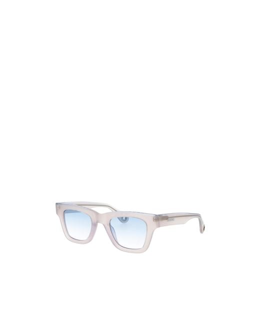 Jacquemus White Rectangular Sunglasses for men