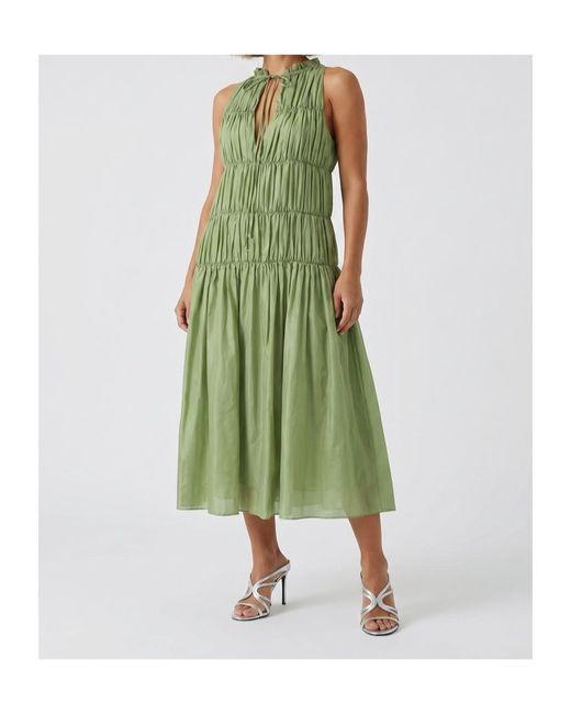 Semicouture Green Sleeveless Dress