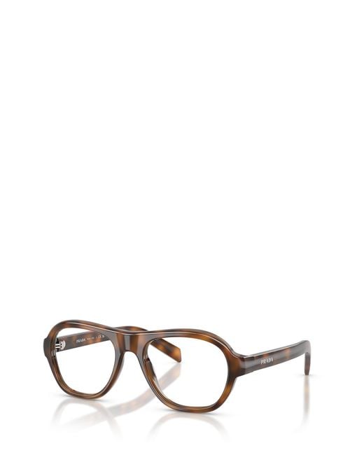 Prada Multicolor Eyewear Oval Frame Glasses