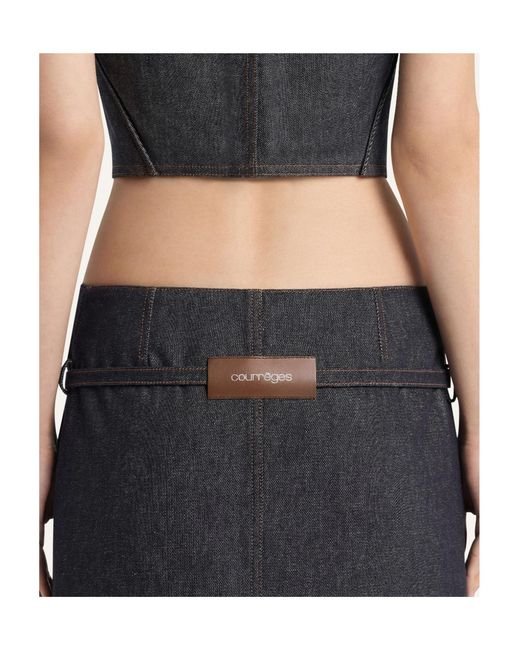 Courreges Blue Sleeveless Top