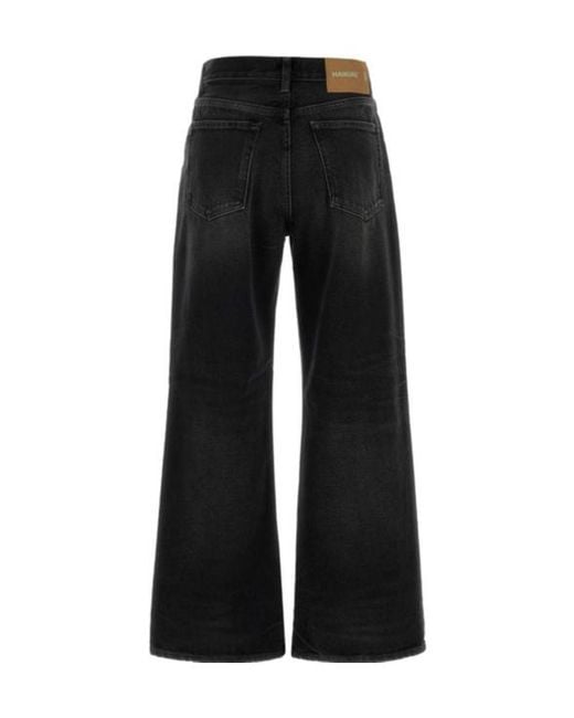 Haikure Black Bethany Short Wide-Leg Jeans
