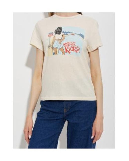 Re/done White Short-Sleeved T-Shirt
