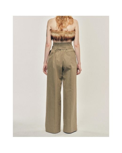 Simone Rocha Natural Belt Loops Slacks