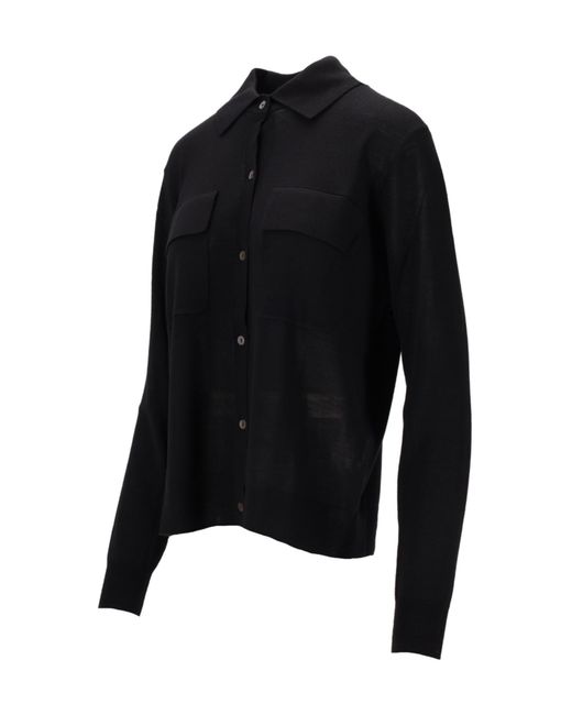 P.A.R.O.S.H. Black Buttoned Cardigan