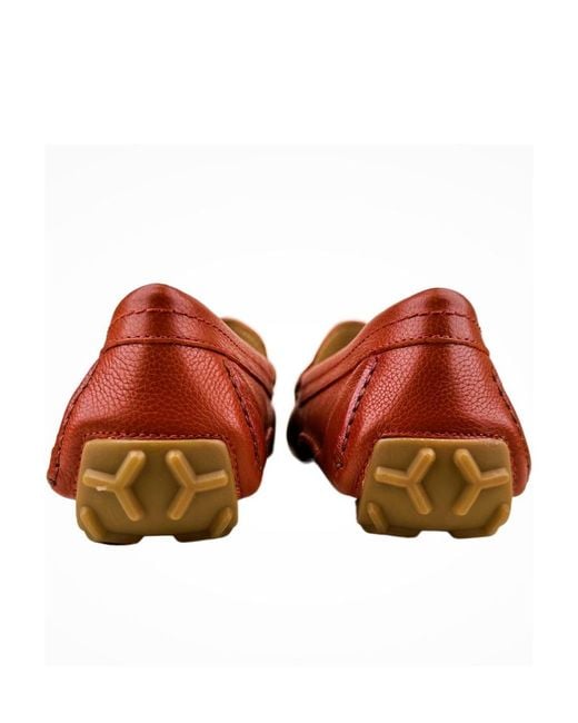 Bally Brown Logo Business Casual Shoes for men