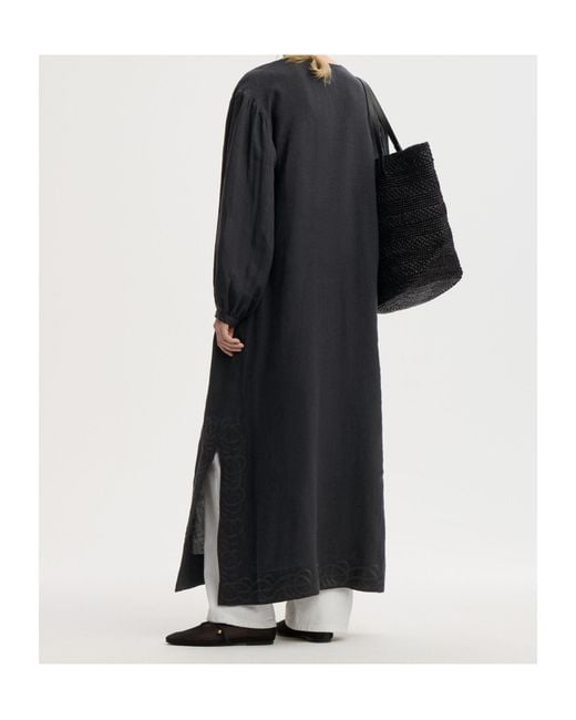 By Malene Birger Blue Louise Linen Maxi Dress